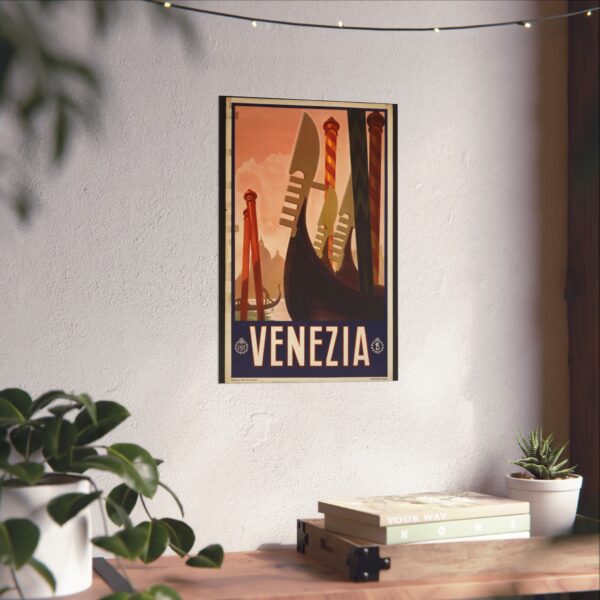 Venezia (Venice), Italy - ENIT Italian National Tourist Board - Vintage Travel Poster Print