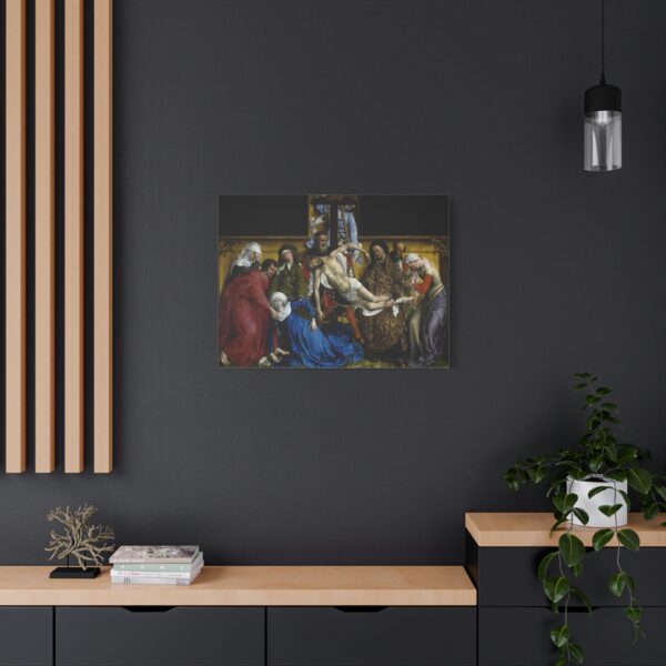 The Descent from the Cross - Rogier van der Weyden (c. 1435) - Renaissance Canvas Print