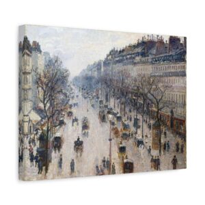 460283609646551175_2048.jpeg Boulevard Montmartre on a Winter Morning - Camille Pissarro (1897) - Impressionist Canvas Print