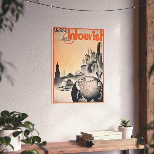 4832637643177098609_2048.jpeg UdSSR - Intourist (1935) - Vintage Travel Poster Print