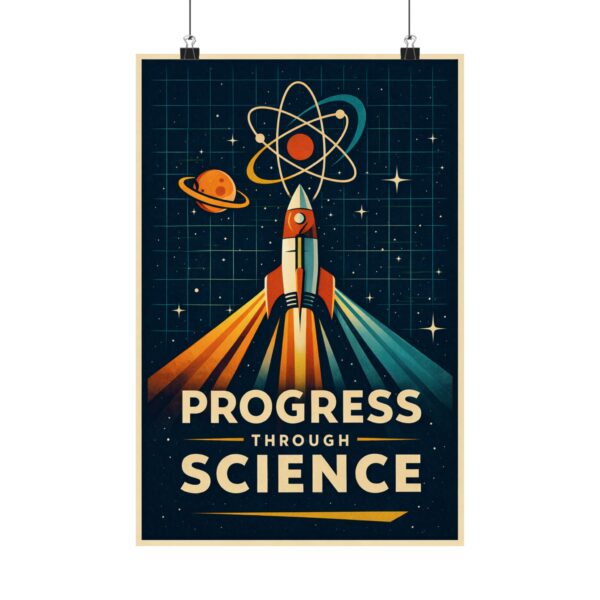 4898988887150781045_2048.jpeg Progress Through Science - LUNE Original - Atomic Age Poster Print
