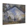 5316813743325707480_2048.jpeg La Gare Saint-Lazare - Claude Monet (1877) - Impressionist Canvas Print