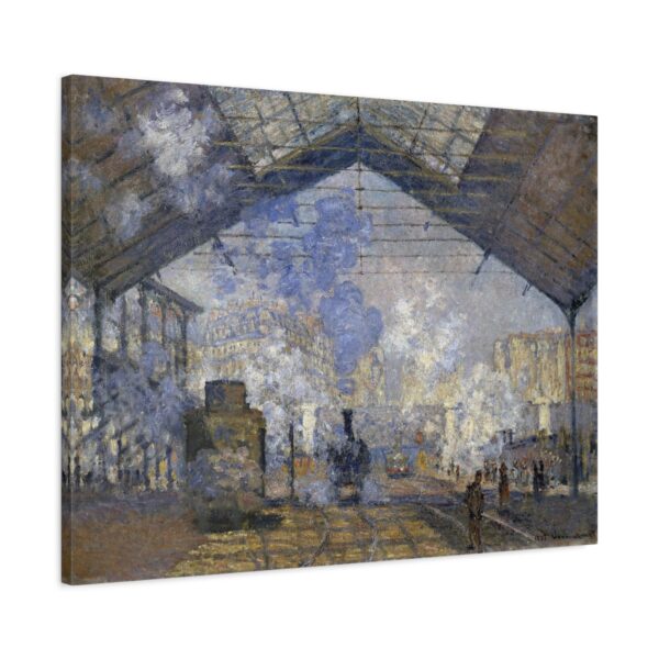 5316813743325707480_2048.jpeg La Gare Saint-Lazare - Claude Monet (1877) - Impressionist Canvas Print