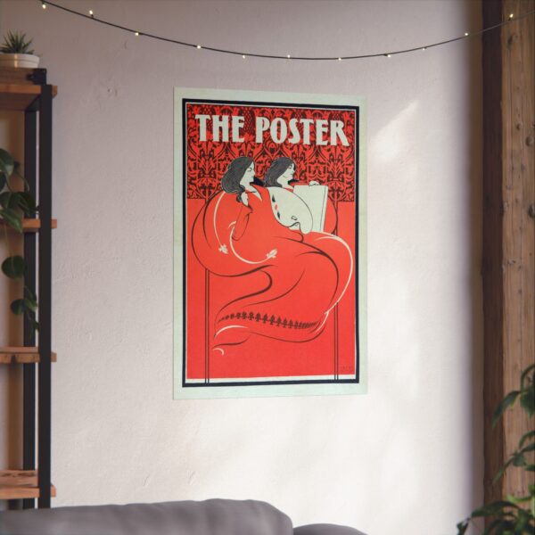 The Poster, Miss Art and Miss Litho - Elisha Brown Bird (1896) - Art Nouveau Poster Print