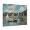 5463231294604444203_2048.jpeg The Bridge at Argenteuil - Claude Monet (1874) - Impressionist Canvas Print