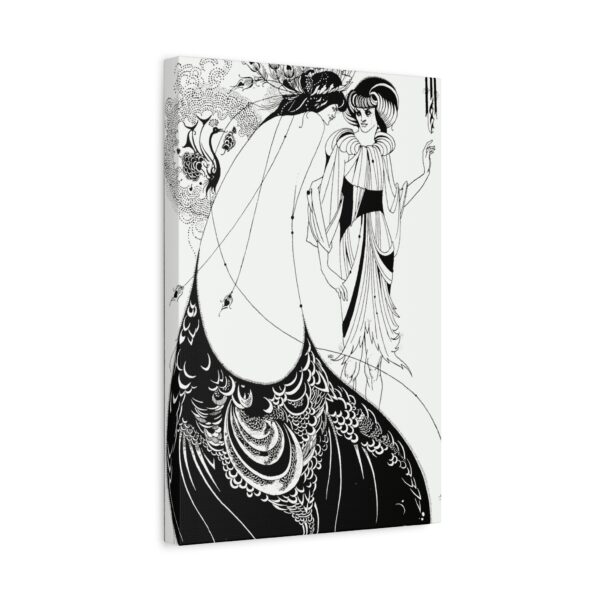Aubrey Beardsley - The Peacock Skirt (1893) - Art Nouveau Canvas Print