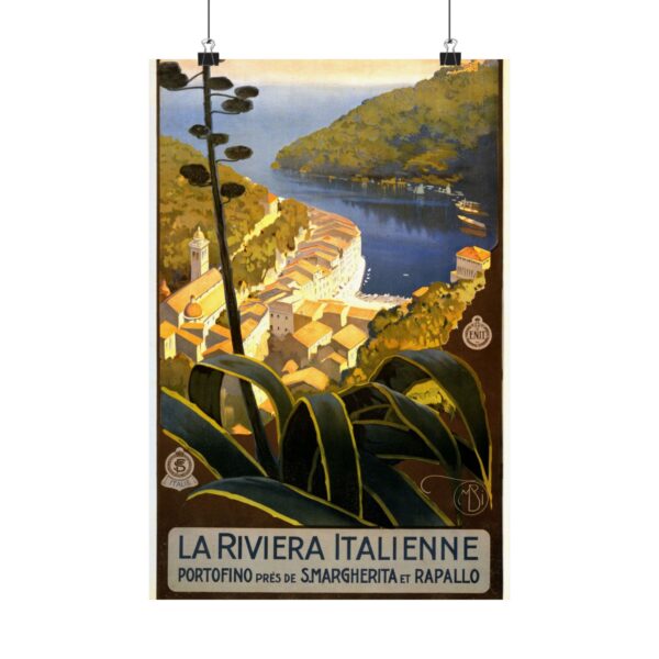 La Riviera Italienne - ENIT Italian National Tourist Board (c. 1920) - Vintage Travel Poster Print