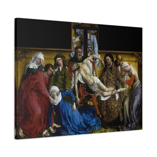 The Descent from the Cross - Rogier van der Weyden (c. 1435) - Renaissance Canvas Print