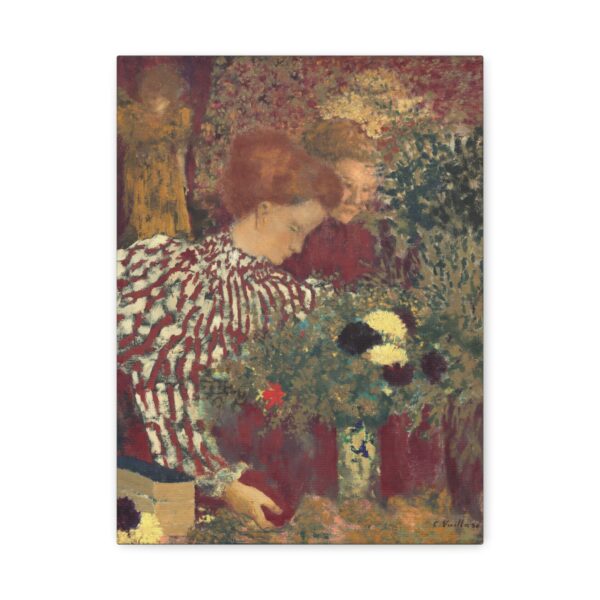 Woman in a Striped Dress - Edouard Vuillard (1895) - Impressionist Canvas Print