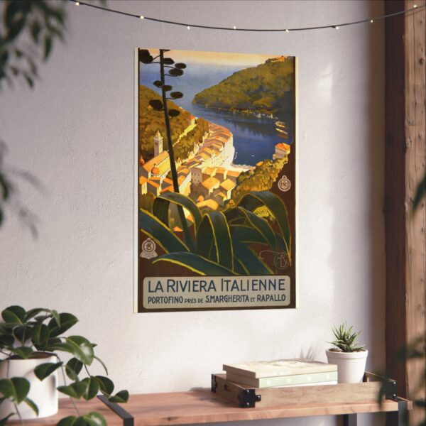 La Riviera Italienne - ENIT Italian National Tourist Board (c. 1920) - Vintage Travel Poster Print