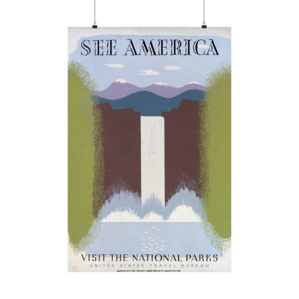 5867118425489743401_2048.jpeg See America, Visit the National Parks - Works Progress Administration (c. 1930s) - Vintage Travel Poster Print