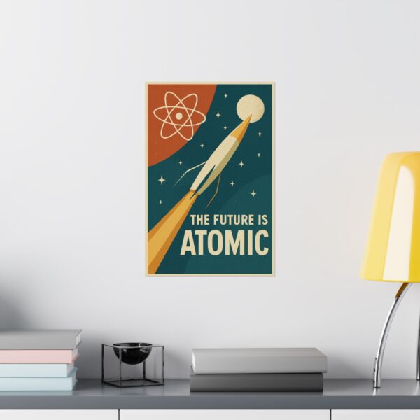 5970659316124833856_2048.jpeg The Future Is Atomic - LUNE Original - Space Age Poster Print