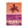 Miami, Florida - LUNE Original - Vintage Travel Poster Print