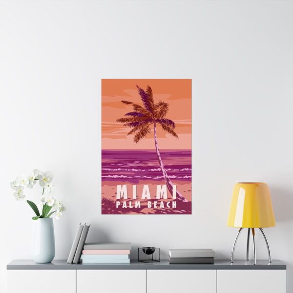 Miami, Florida - LUNE Original - Vintage Travel Poster Print