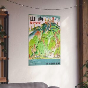 6256201301427754199_2048.jpeg Hakusan, Ready to be Climbed - Nagoya Rail Agency (c. 1930s) - Vintage Travel Poster Print
