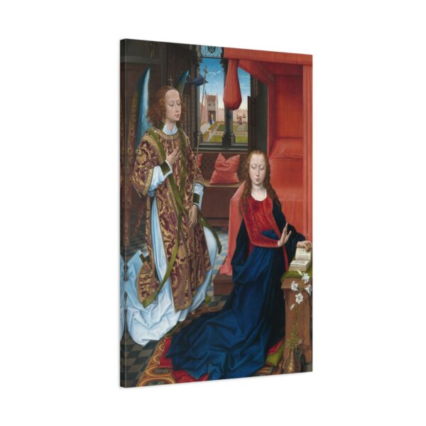 6282144490236488697_2048.jpeg The Annunciation (Clugny version) - Hans Memling (c. 1465-1475) - Classical Renaissance Canvas Art