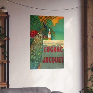 Cognac Jacquet Peacock - Camille Bouchet - Art Nouveau Poster Print