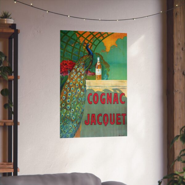 Cognac Jacquet Peacock - Camille Bouchet - Art Nouveau Poster Print