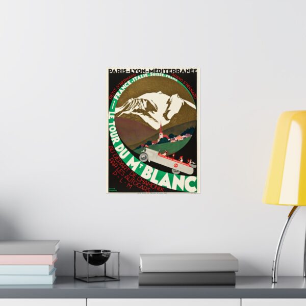 Le Tour du Mt. Blanc - Roger Broders (1927) - Vintage Travel Poster Print
