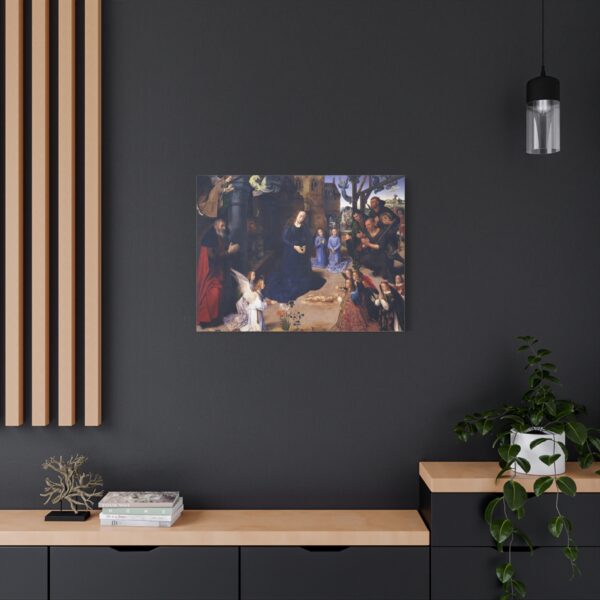 Portinari Altarpiece (central panel) - Hugo van der Goes (c. 1475) - Renaissance Canvas Print