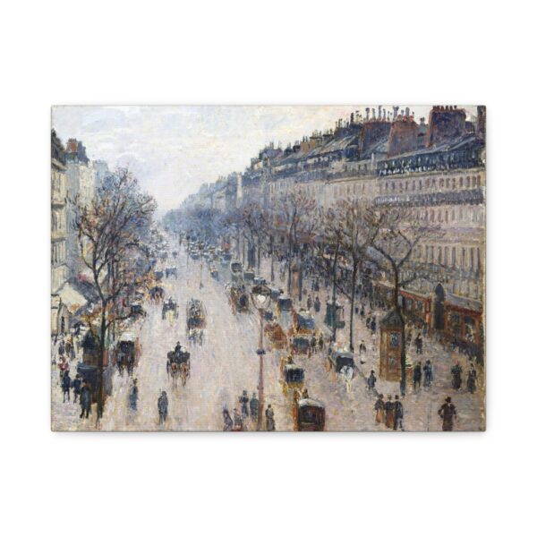 Boulevard Montmartre on a Winter Morning - Camille Pissarro (1897) - Impressionist Canvas Print