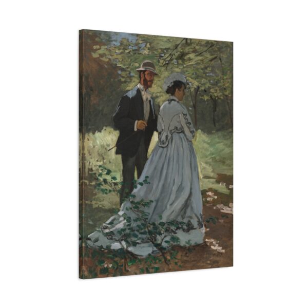 6805601081860009484_2048.jpeg Bazille and Camille - Claude Monet (1865) - Impressionist Canvas Print