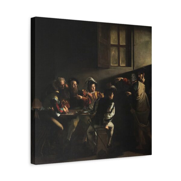 The Calling of Saint Matthew - Caravaggio (c. 1599-1600) - Renaissance Canvas Print