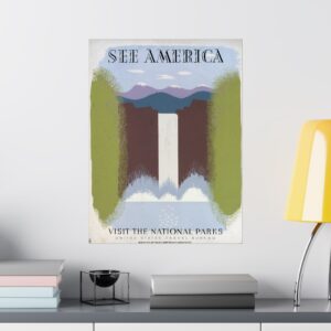 See America, Visit the National Parks - Works Progress Administration (c. 1930s) - Vintage Travel Poster Print