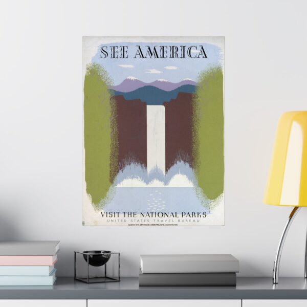 6919997052123277964_2048.jpeg See America, Visit the National Parks - Works Progress Administration (c. 1930s) - Vintage Travel Poster Print
