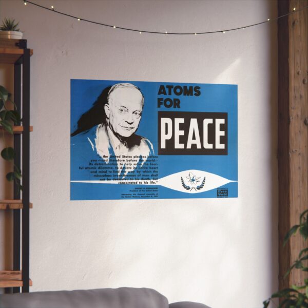 Atoms for Peace - Free World Magazine (c. 1950s) - Atomic Age Poster Print