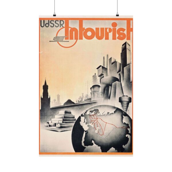 7008800903136227259_2048.jpeg UdSSR - Intourist (1935) - Vintage Travel Poster Print