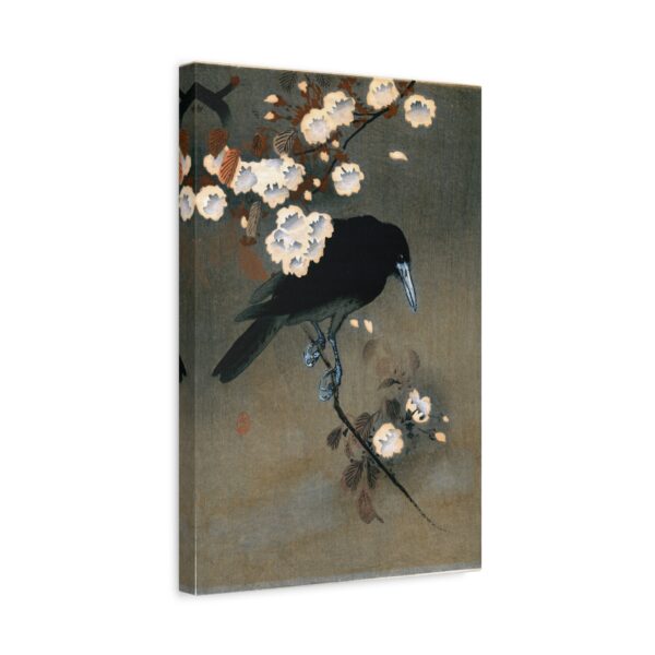 7094388248732857730_2048.jpeg Crow and Blossom - Ohara Koson (c. 1910) - Japanese Woodblock Canvas Print