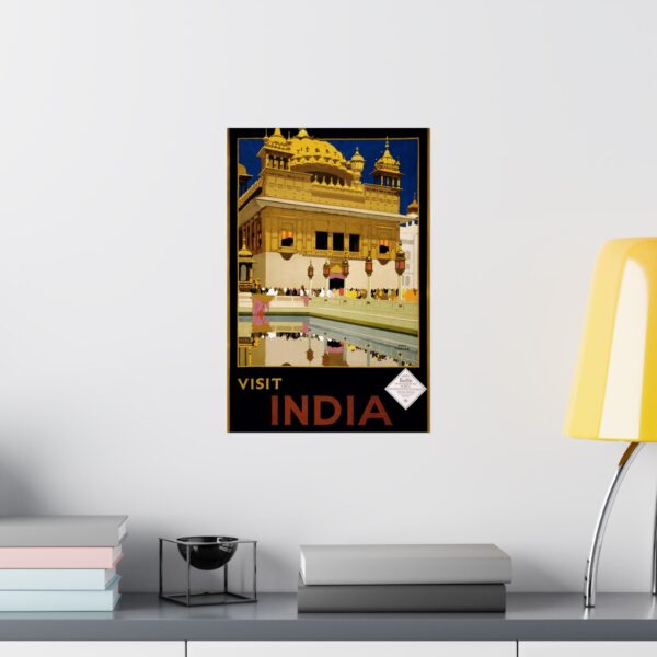 Visit India - India State Railways Bureau (c. 1935) - Vintage Travel Poster Print