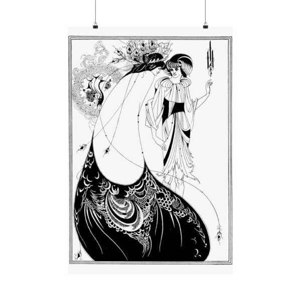 Aubrey Beardsley - The Peacock Skirt (1893) - Art Nouveau Poster Print