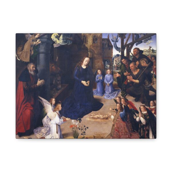 Portinari Altarpiece (central panel) - Hugo van der Goes (c. 1475) - Renaissance Canvas Print