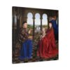 Madonna of Chancellor Rolin - Jan van Eyck (c. 1435) - Renaissance Canvas Print