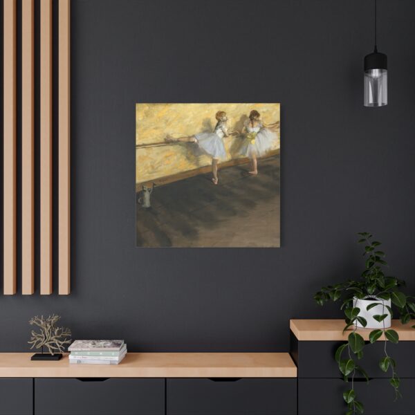7490576657018987231_2048.jpeg Dancers Practicing at the Barre - Edgar Degas (1877) - Impressionist Canvas Print