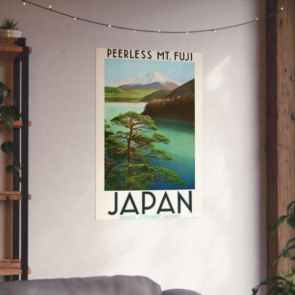 7537834979645241168_2048.jpeg Peerless Mt. Fuji - Japanese Government Railways (c. 1930s) - Vintage Travel Poster Print