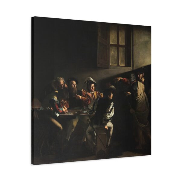 The Calling of Saint Matthew - Caravaggio (c. 1599-1600) - Renaissance Canvas Print