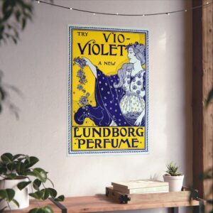 Try Vio-Violet, A New Lundborg Perfume - Louis Rhead (1895) - Art Nouveau Poster Print