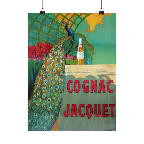 Cognac Jacquet Peacock - Camille Bouchet - Art Nouveau Poster Print