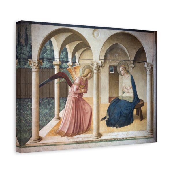 The Annunciation (San Marco version) - Fra Angelico (c. 1440-1445) - Renaissance Canvas Print