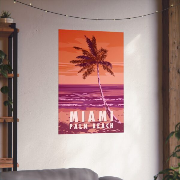 Miami, Florida - LUNE Original - Vintage Travel Poster Print