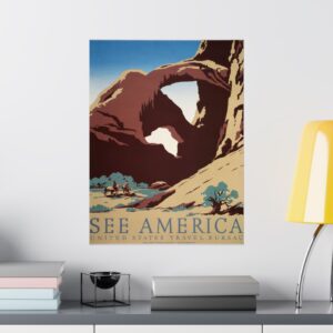 See America, U.S. Travel Bureau - Works Progress Administration (c. 1930s) - Vintage Travel Poster Print