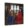 Madonna of Chancellor Rolin - Jan van Eyck (c. 1435) - Renaissance Canvas Print