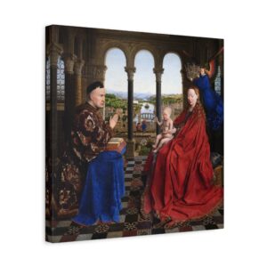 7998876688073792808_2048.jpeg Madonna of Chancellor Rolin - Jan van Eyck (c. 1435) - Renaissance Canvas Print