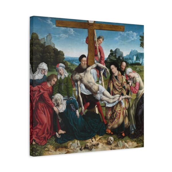 The Descent from the Cross - Joos van Cleve (c. 1518-1520) - Renaissance Canvas Print