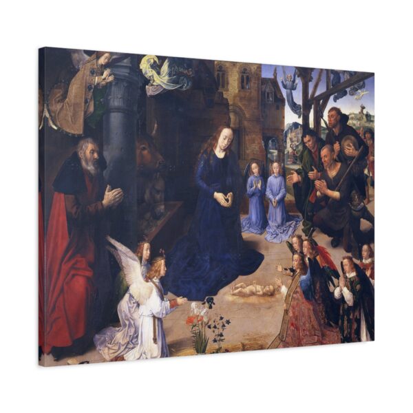 Portinari Altarpiece (central panel) - Hugo van der Goes (c. 1475) - Renaissance Canvas Print