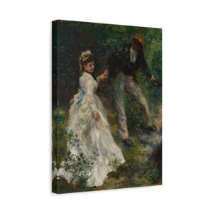8250566170086540718_2048.jpeg La Promenade - Pierre-Auguste Renoir (1870) - Impressionist Canvas Print