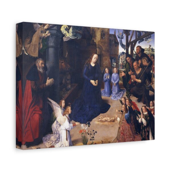 Portinari Altarpiece (central panel) - Hugo van der Goes (c. 1475) - Renaissance Canvas Print
